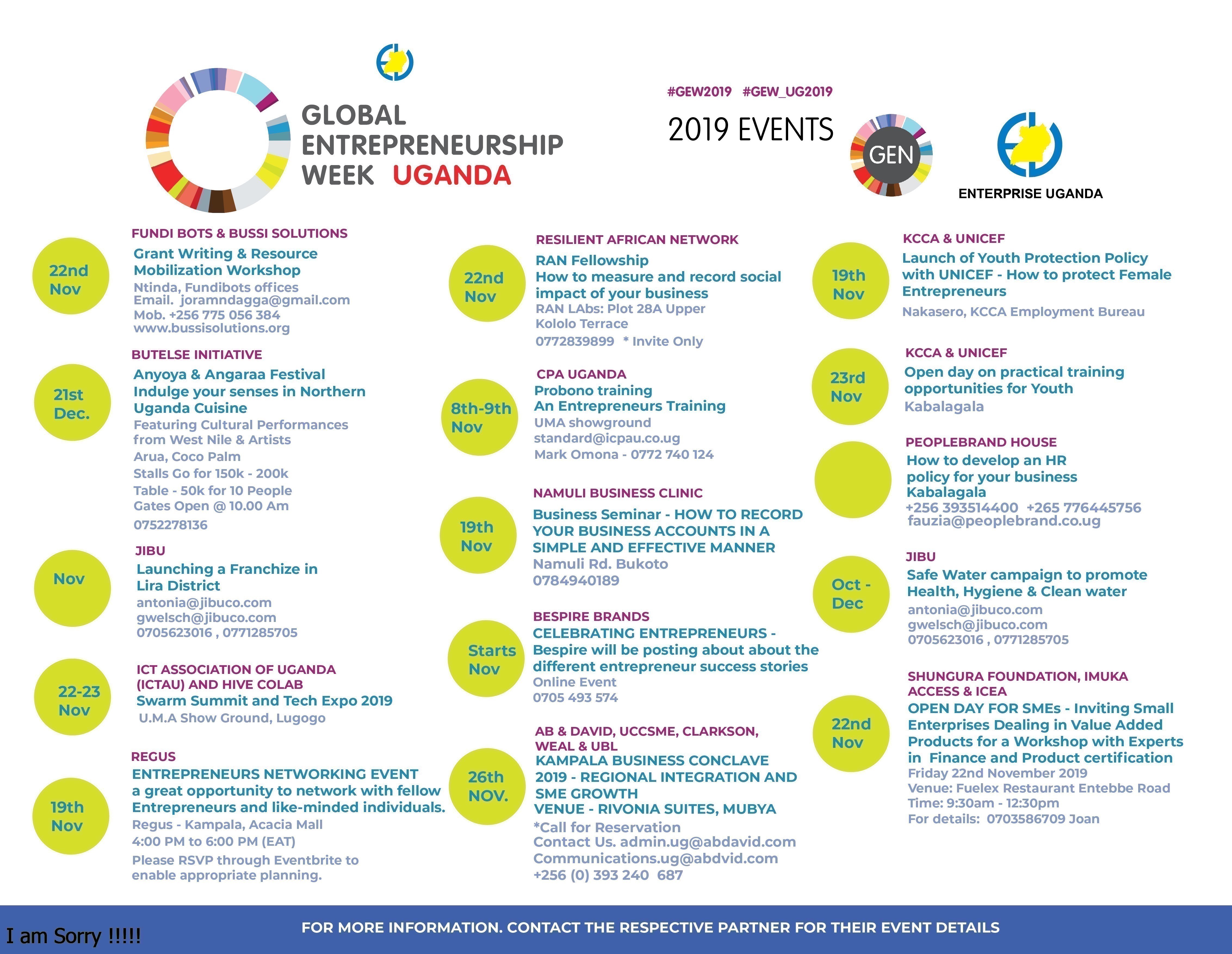 GEW 2019 EVENTS - UGANDA
